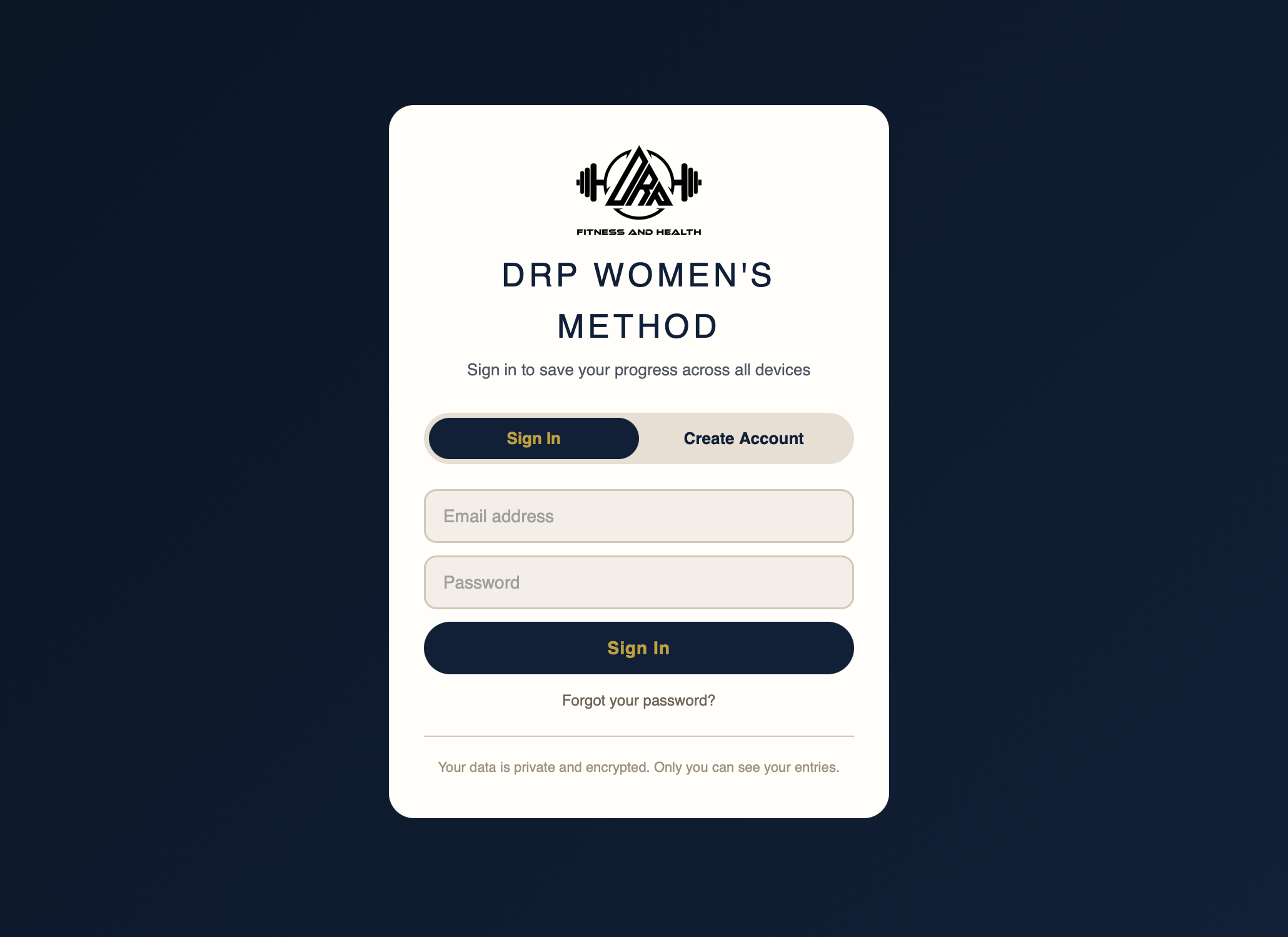 DRP Women's Method