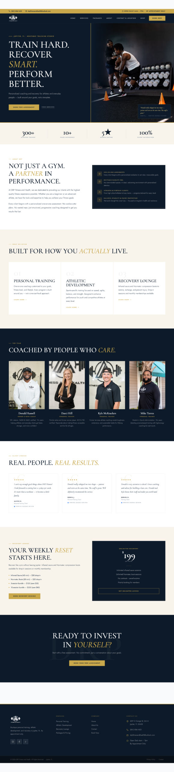 DRP Fitness Website
